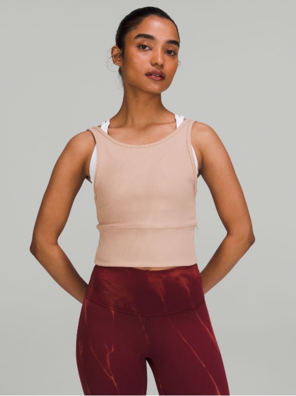 Lululemon Power Pivot Tank in Pink Clay size 12